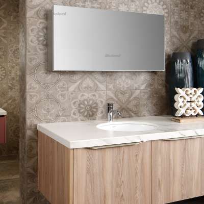 custom luxury ready made mirrored modern bathroom vanity cabinet