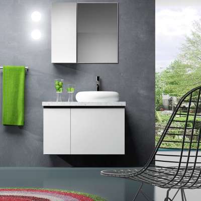 Wall hanging design undermounted basin cabinet modern bathroom vanity