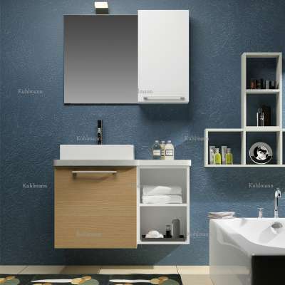 Classic Waterproof Bathroom Furniture Wood Veneer Bathroom Vanity Bathroom Cabinet Set