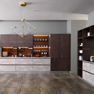 China made modern cheap price kitchen cabinet for small apartment