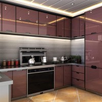 HS-CG2040 cheap price custom modern high gloss small kitchen cabinet set